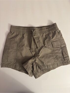 Hollister Olive Utility Cargo Mini Shorts